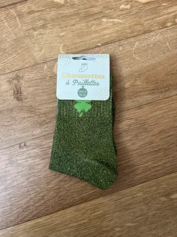 Chaussettes chance 🍀 à paillettes