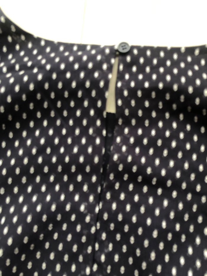 Jolie blouse H&M imprimée taille 36 marine - photo numéro 8