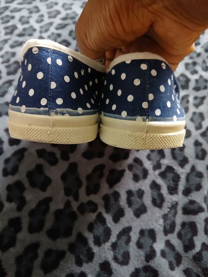Tennis Bensimon B79 à pois blancs 37 - photo numéro 3