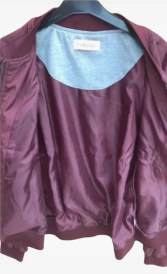 Veste style Bombers Camaïeu taille M Bordeaux - photo numéro 3