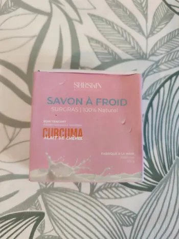 Sbrskin savon à froid curcuma + lait de chevre 100g valeur 22€