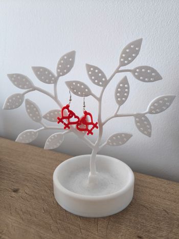 Boucles d'oreilles impression 3D 