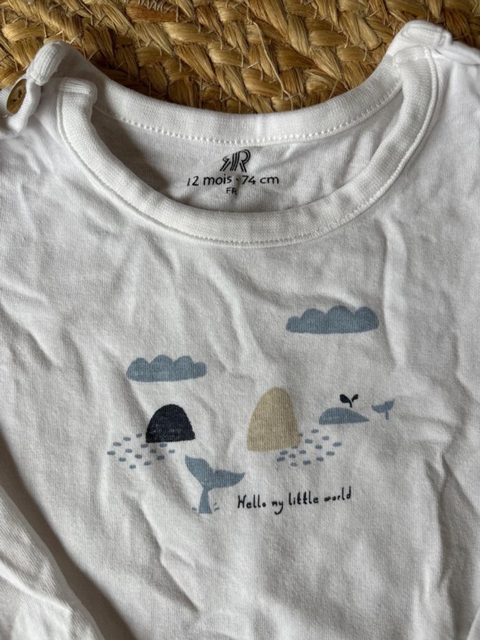 T shirt manche longue 12 mois - photo numéro 2