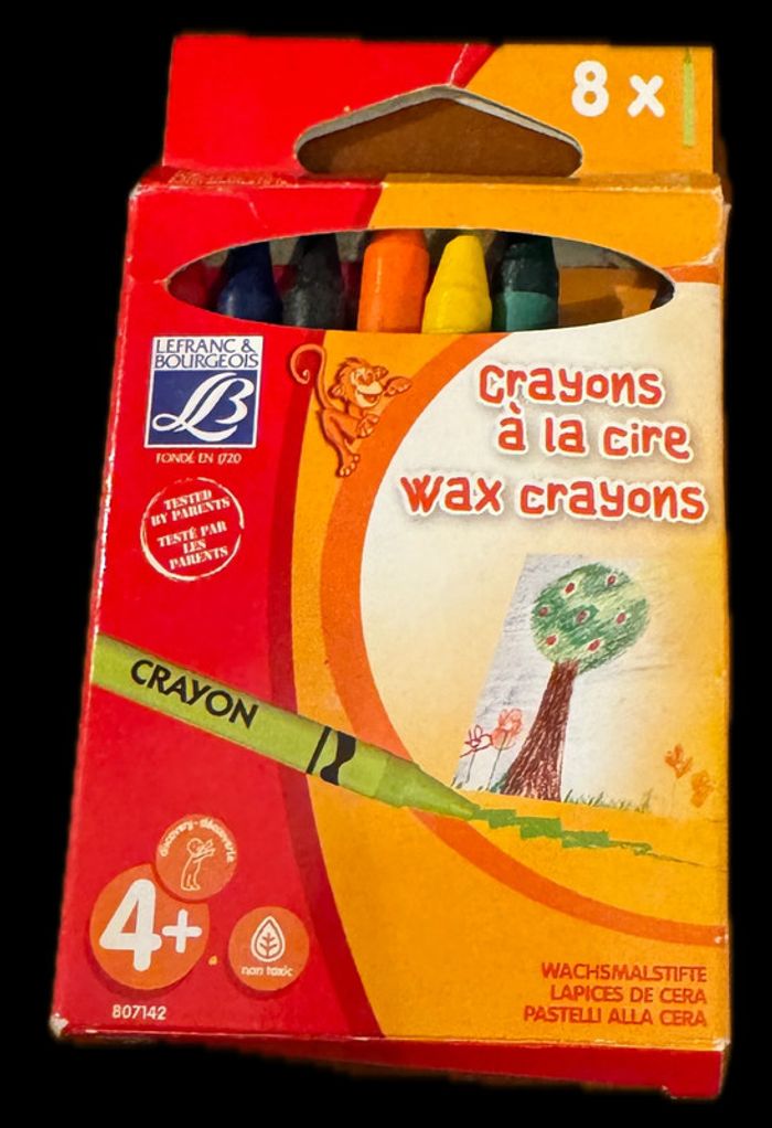 7 crayons à la cire La France Bourgeois