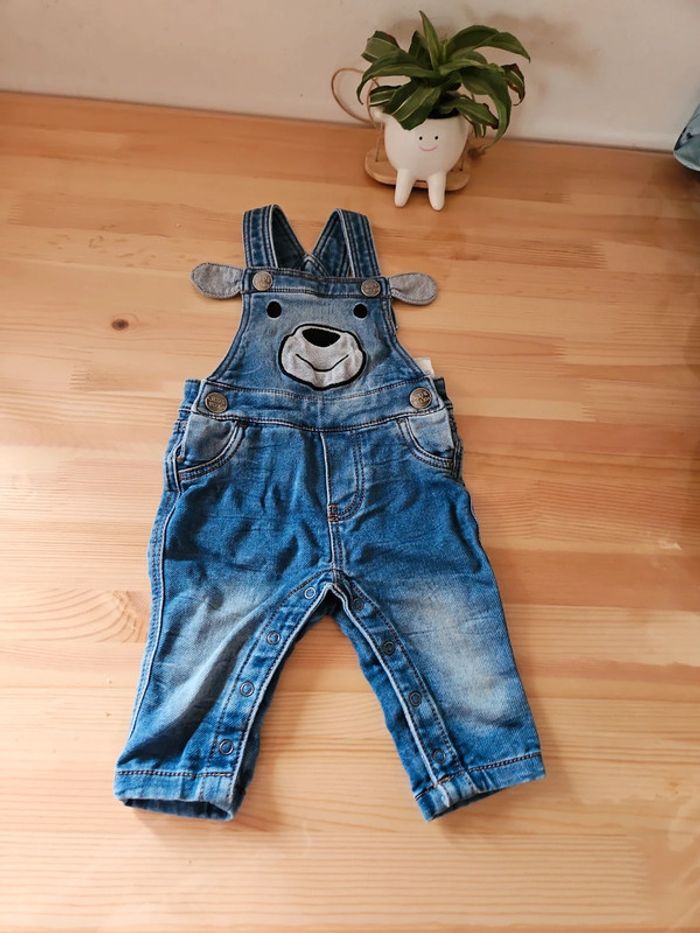 Salopette jeans bébé garçon 3 mois