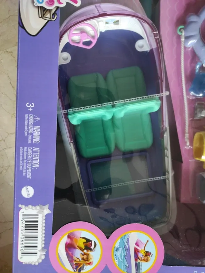 Barbie bateau mermaid power inclus 1o pièces neuf - photo numéro 4