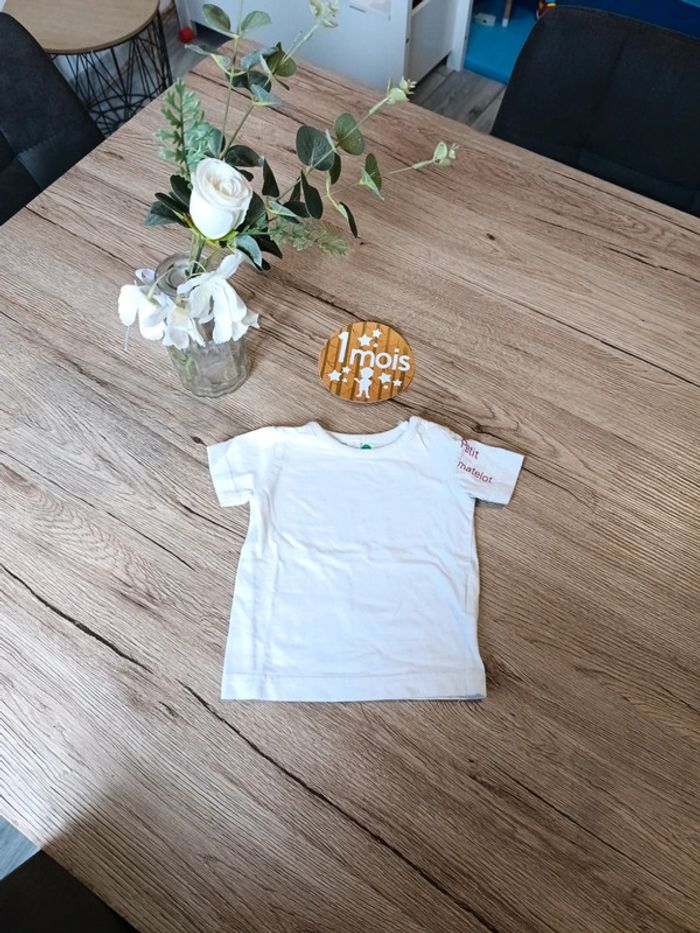 T-shirt 1 mois petit matelot