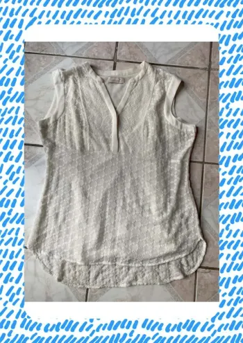 Débardeur t shirt blanc Marks & Spencer per una