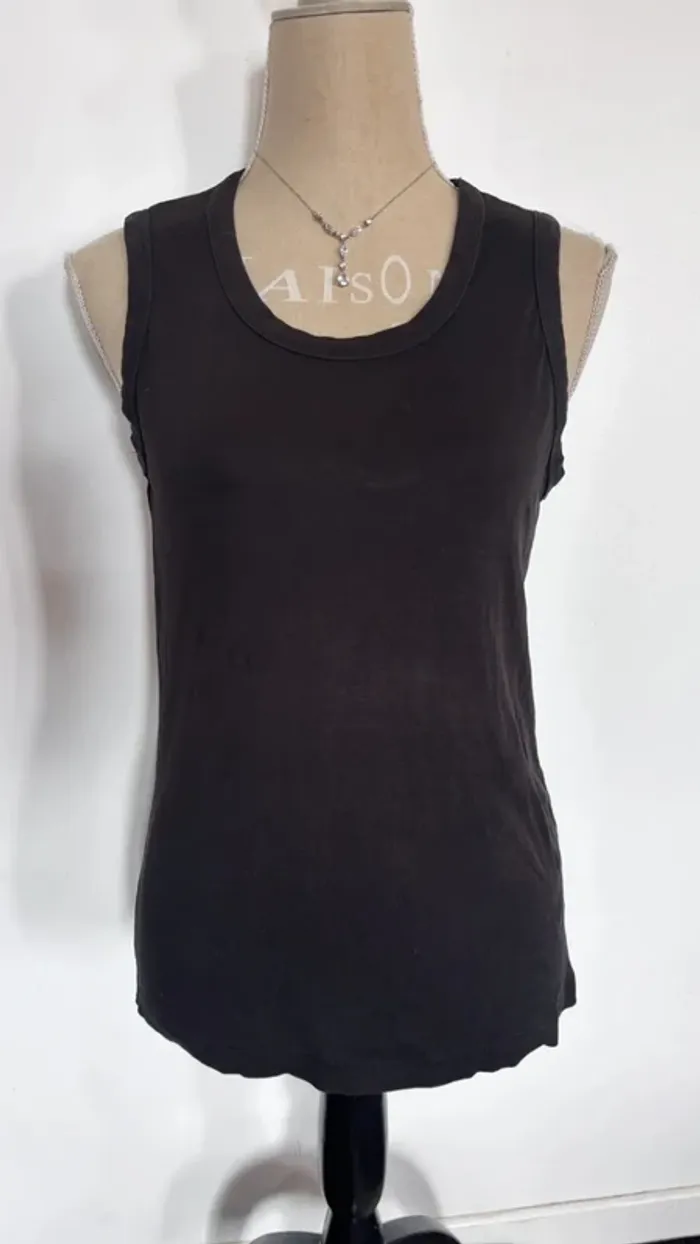 💕 débardeur noir basique taille 36 s #undiz