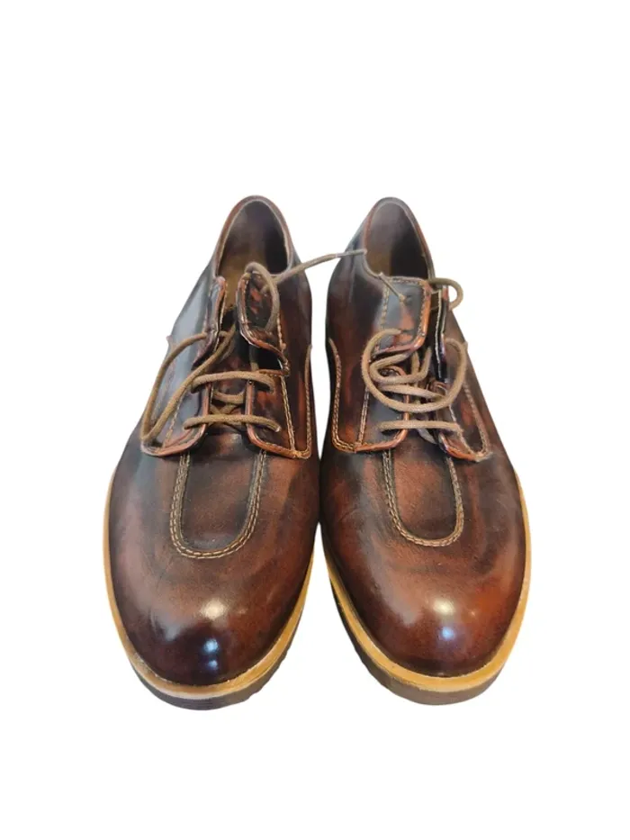 Chaussures en cuir vintage Lord Shoe, fabriquées en Italie, taille39 - photo numéro 2