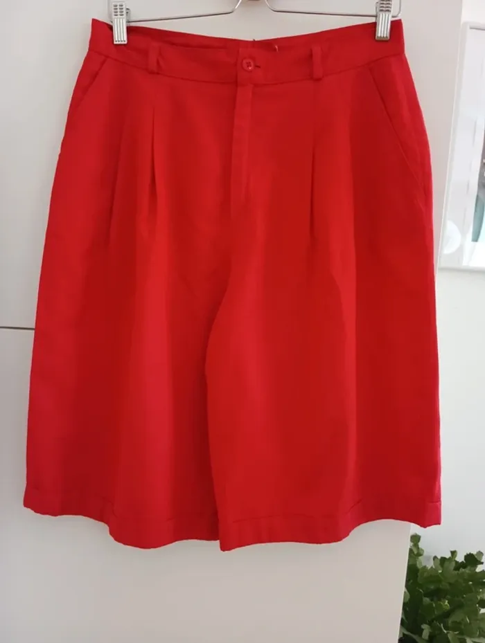 Bermuda rouge vintage - photo numéro 4