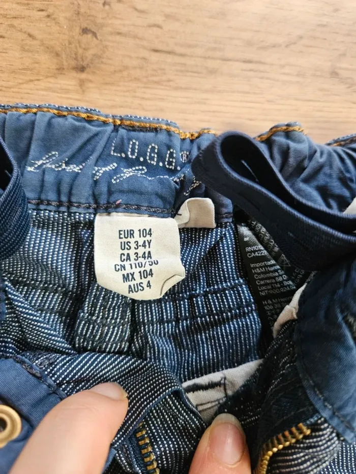 Lot de 4 short chino h&m 104 cm - photo numéro 6