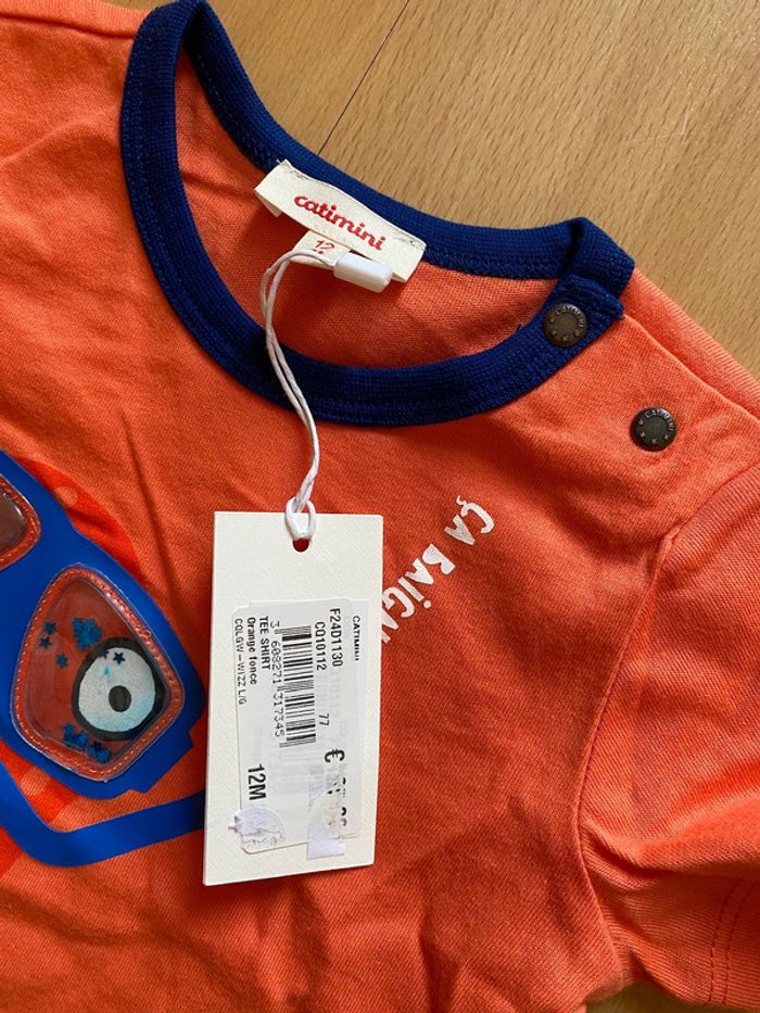 Tee shirt Catimini taille 12 mois Neuf - photo numéro 3