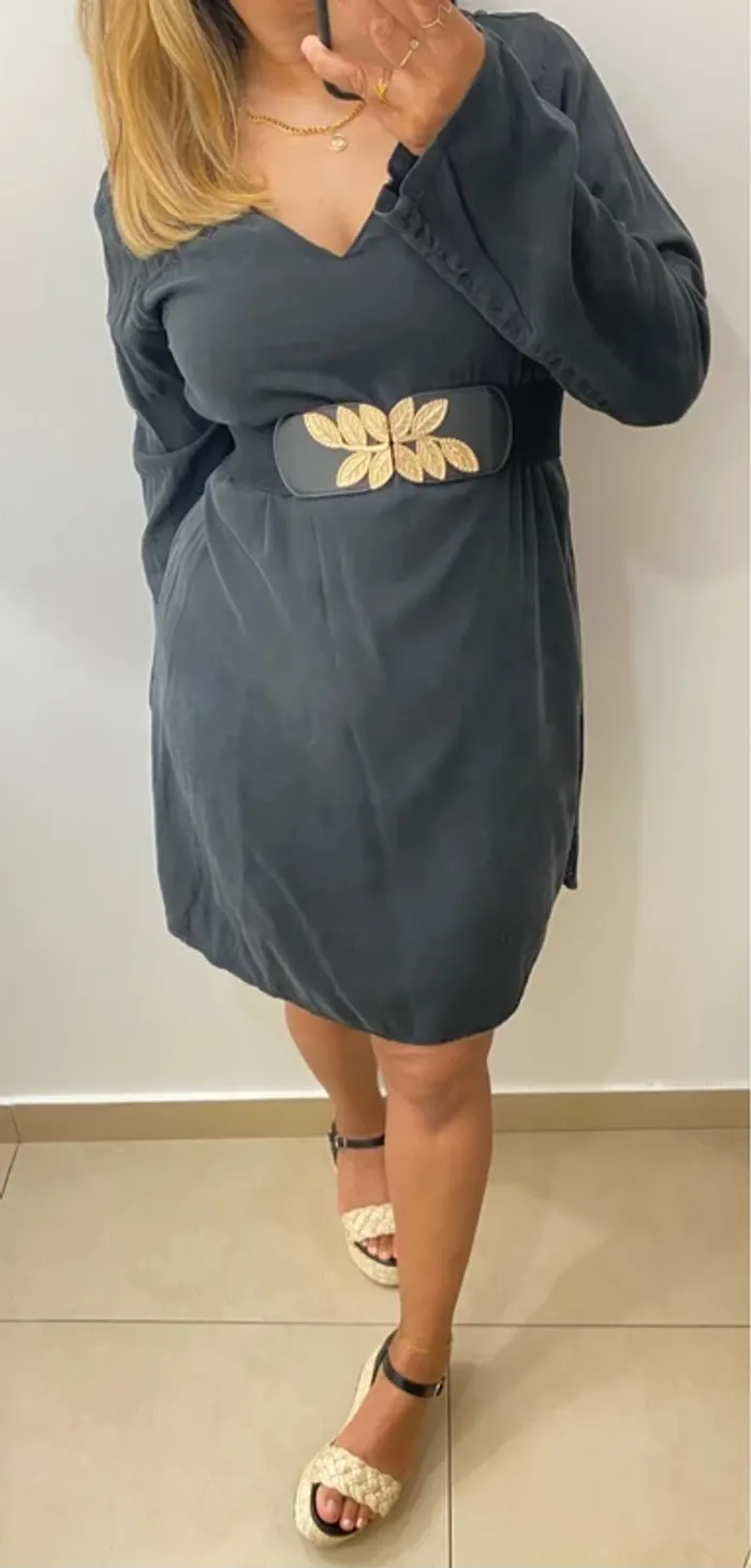 Robe droite brodée - photo numéro 3