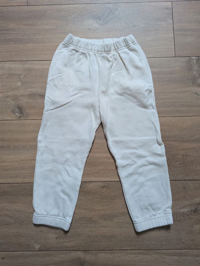 Superbe pantalon de jogging blanc bonton 4 ans - photo numéro 8