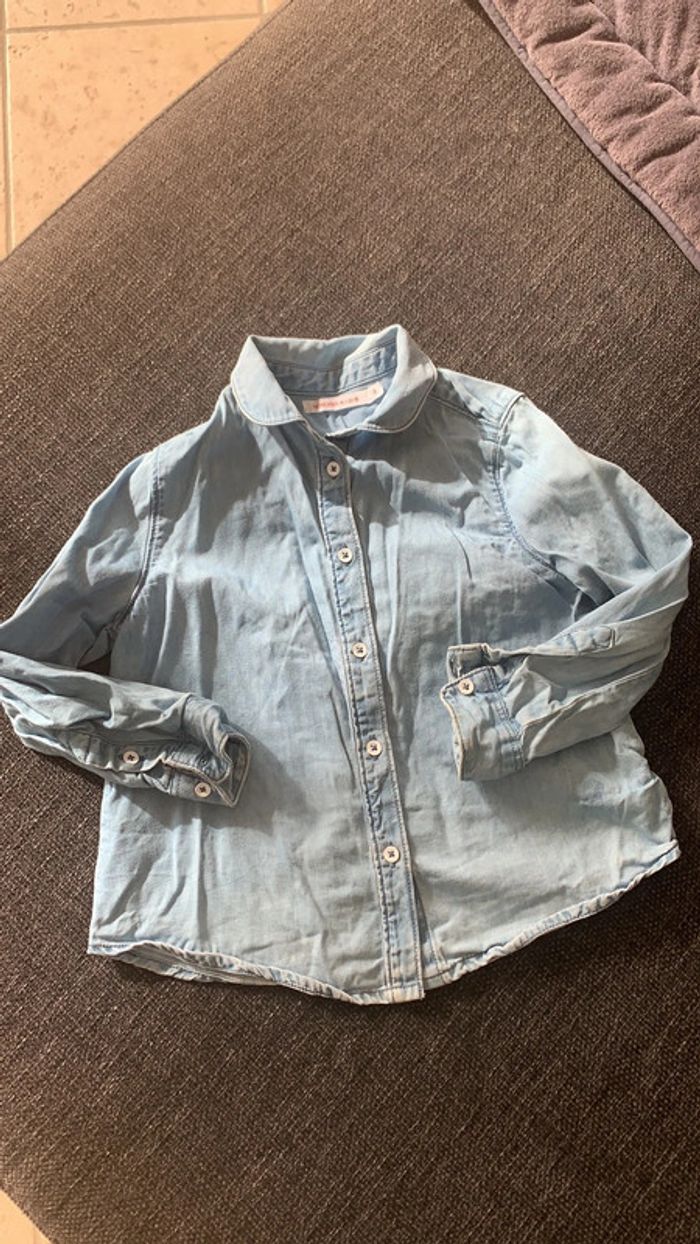 Chemise Denim, Monoprix, 3 ans en très bon état - photo numéro 2