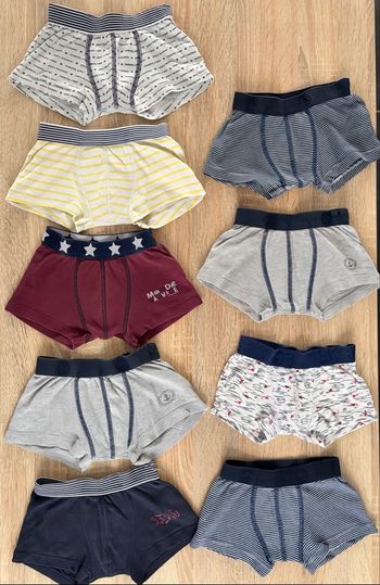Lot de 9 caleçons petit bateau 