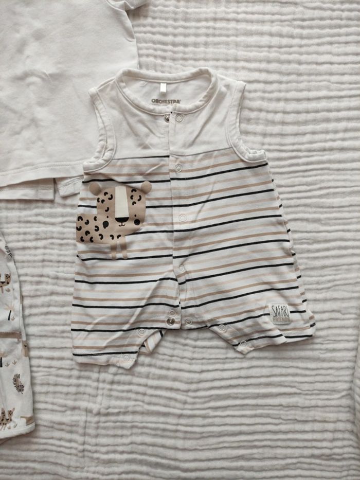 Ensemble bébé mixte 1 mois et 3 mois Safari - photo numéro 4