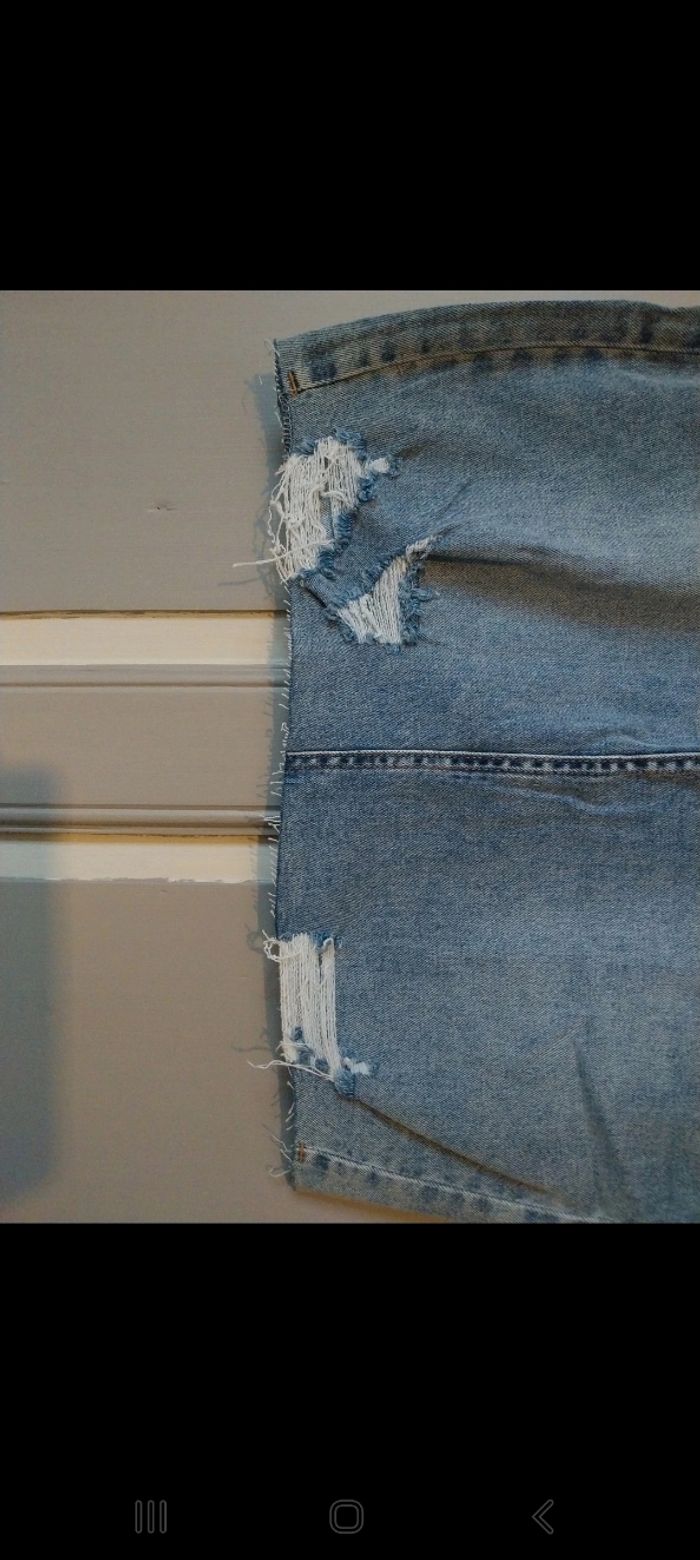 Jupe en jeans taille 42 neuve - photo numéro 2