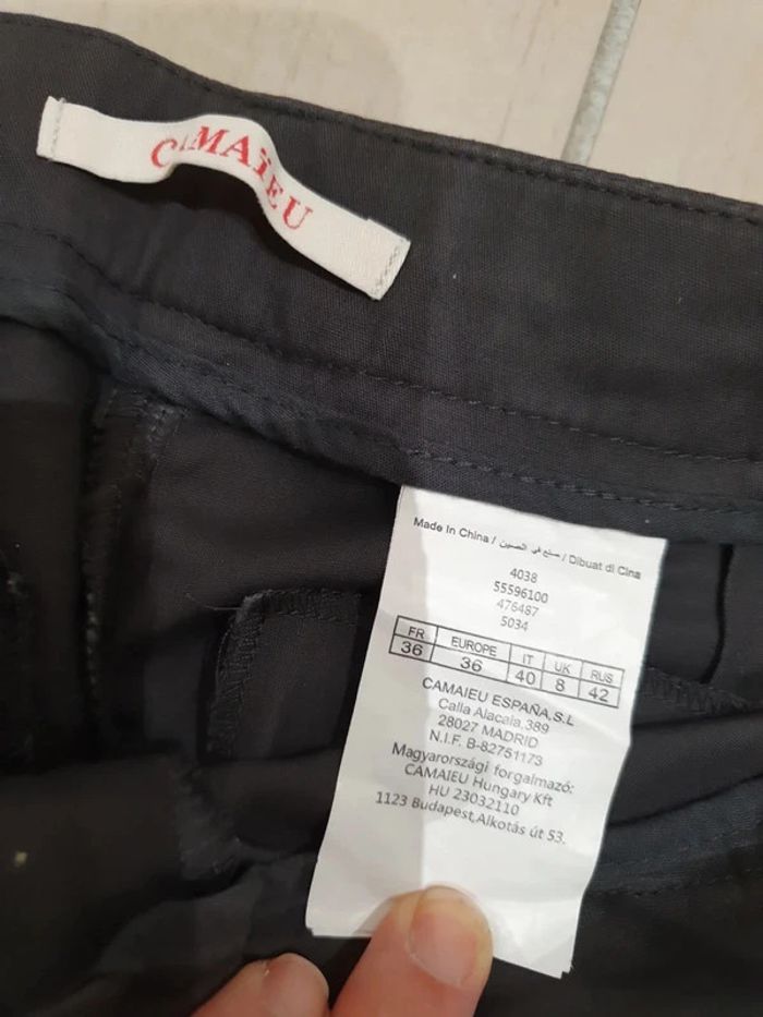 Pantalon droit Camaïeu - Taille 36 - photo numéro 6