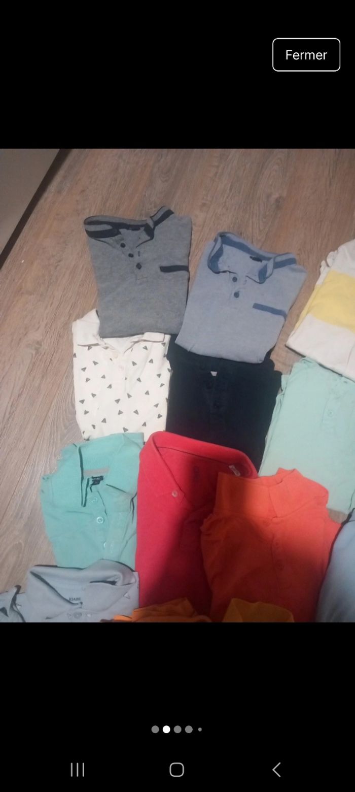 Lot 17 polos manches courtes 12 ans - photo numéro 10