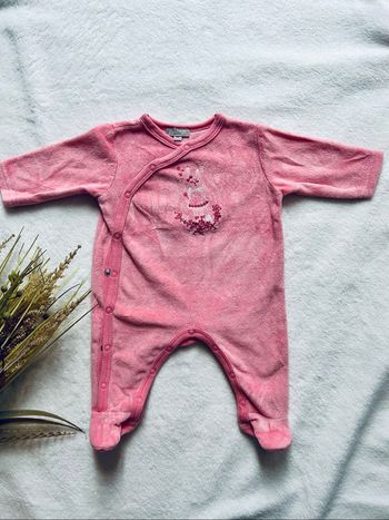 Pyjama chaud rose - 1 mois