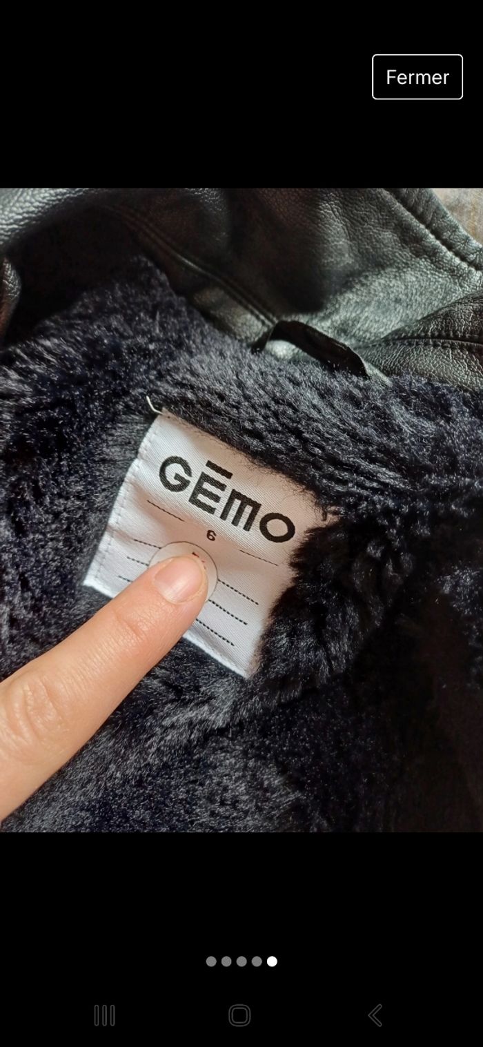 Veste simili cuir fille 6 ans mi saison gémo - photo numéro 5