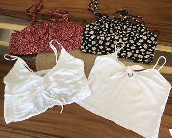 Lot 4 crops tops - taille M