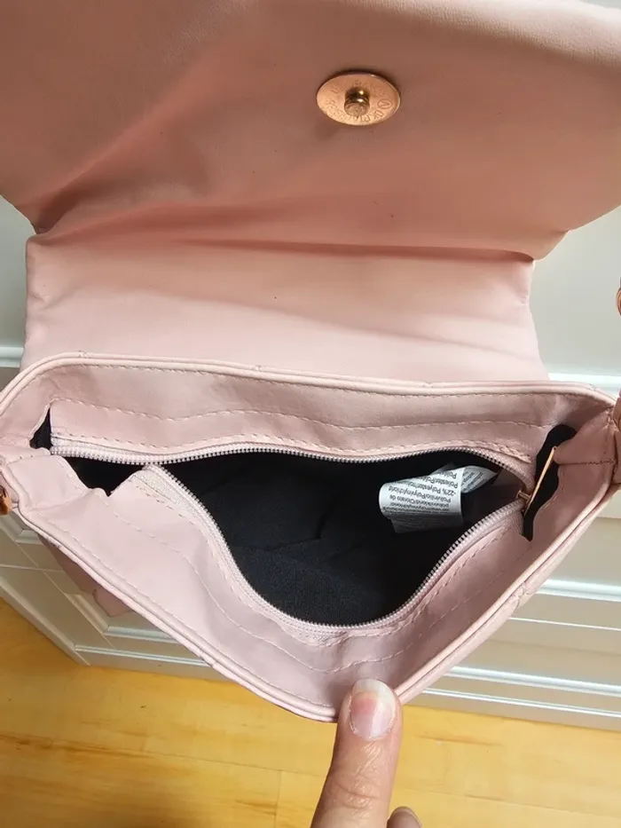 Sac Bandouillere rose - photo numéro 5