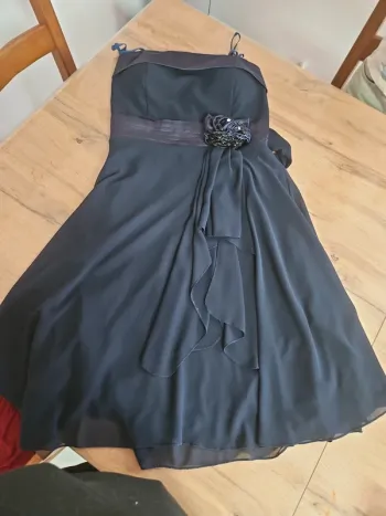 Robe cérémonie taille S/M bleu marine