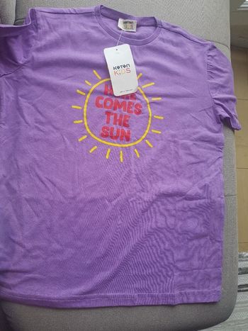 T-shirt violet fille 9 ans