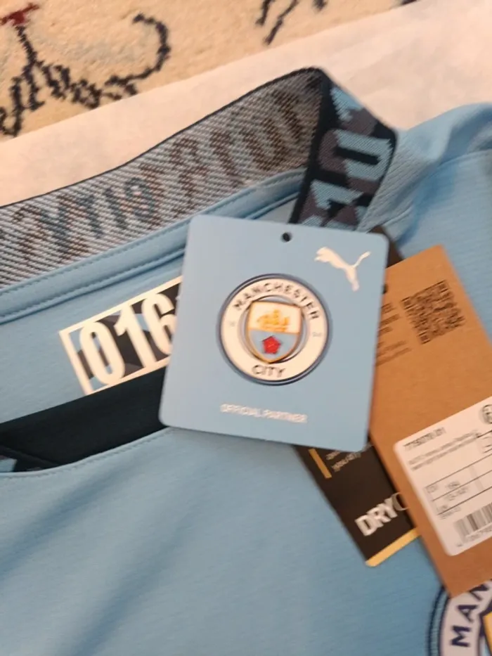 Maillot de foot Puma équipe Manchester City 2024/2025 taille 13/14 ans authentique neuf - photo numéro 10