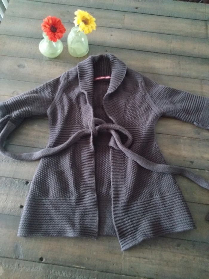 Gilet long marron fille 8 ans comptoir des cotonniers