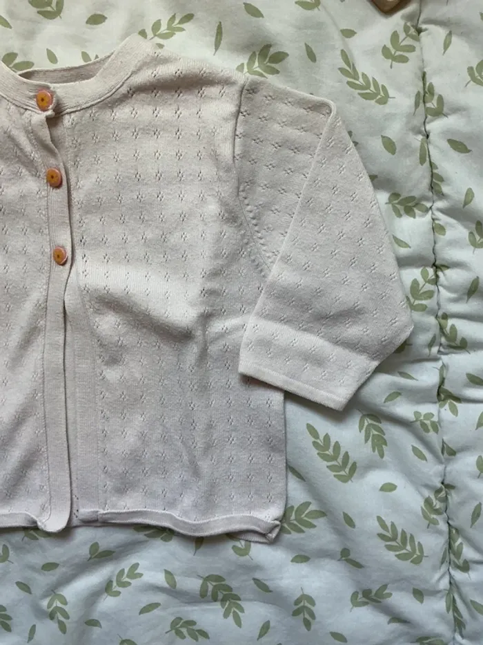 gilet crème 6 mois vertbabudet - photo numéro 4