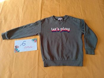 Sweat léger Catimini 6 ans vert kaki