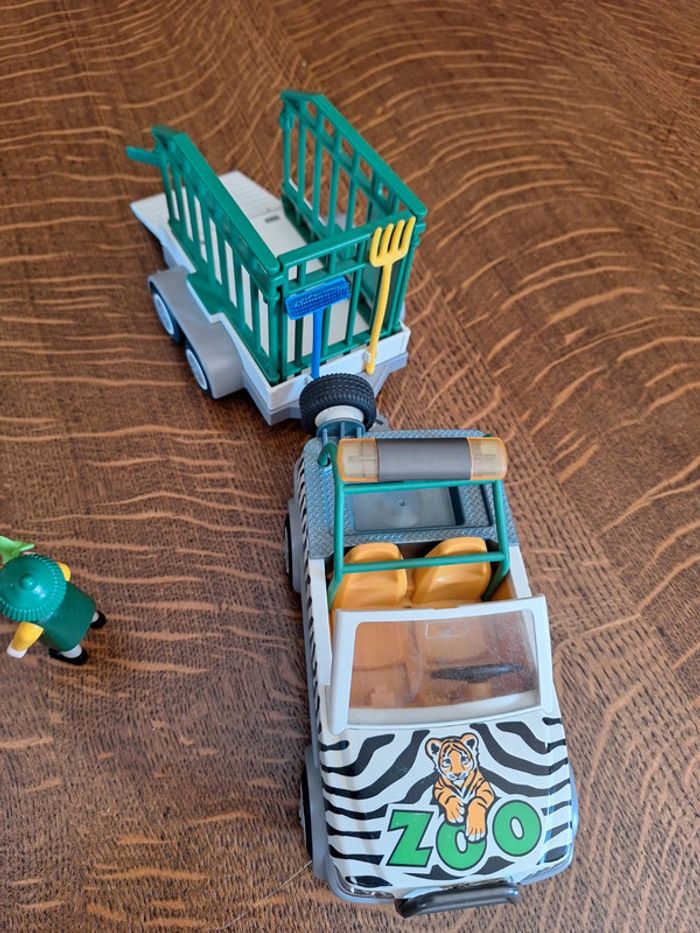 Playmobil jeep transport animaux 4855 - photo numéro 4