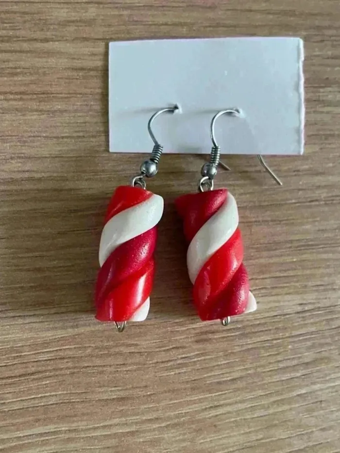 Boucles d’oreilles guimauve