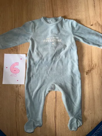 Pyjama en velours 6 mois