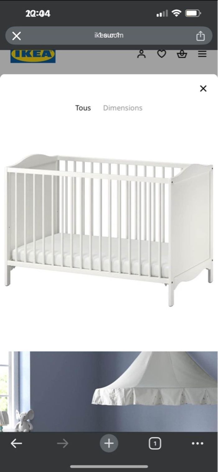Lit bébé IKEA