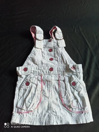 Salopette jupe en jeans