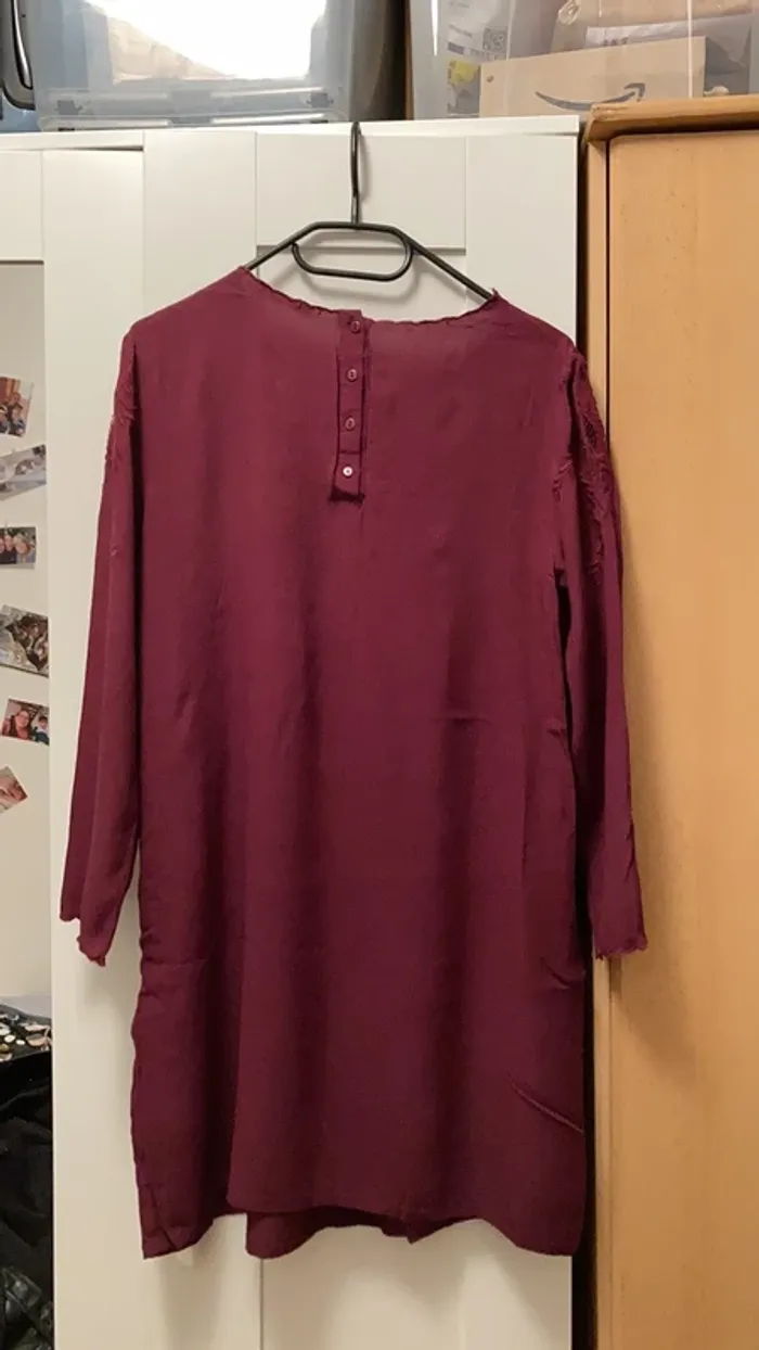 robe ample bordeau - photo numéro 5