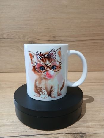Mug humoristique chat mignon 
