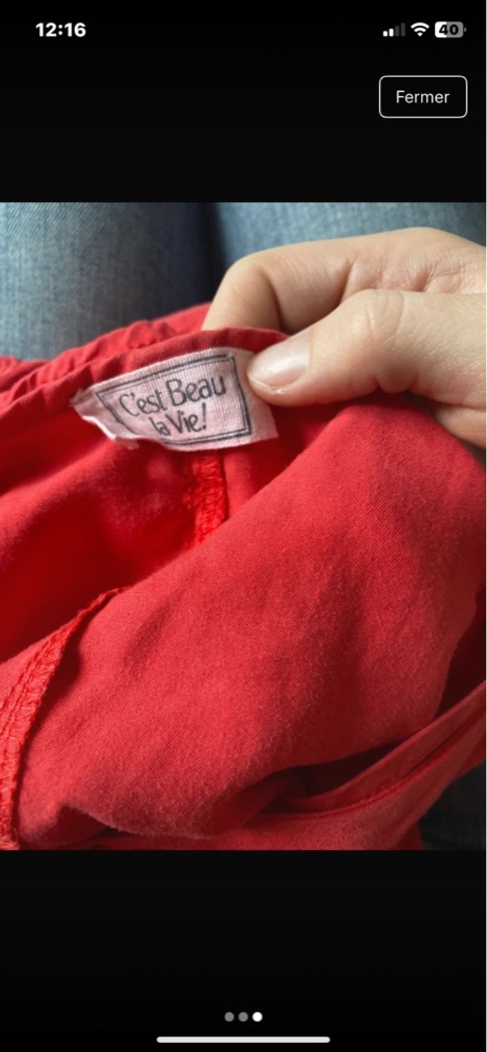 Robe rose corail taille s - photo numéro 3