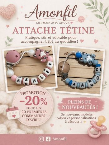 Attache tétine  attache sucette