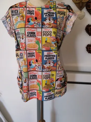 🐔 tee shirt Kellogg's vintage années 2014 💋