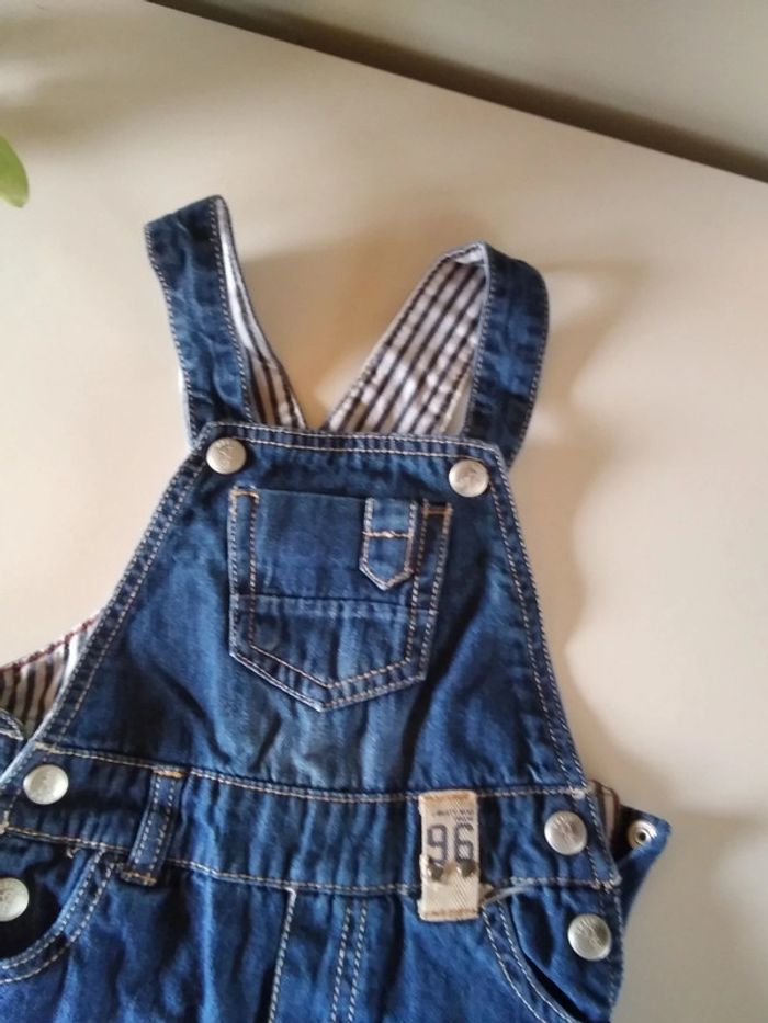 Salopette jeans garçon 18 mois - photo numéro 3