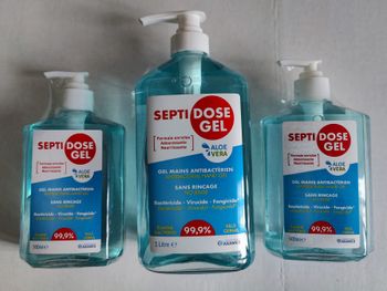Neuf : Septidose Gel (lot de 3 flacons : 1 de 1 litre + 2 de 500 ml)