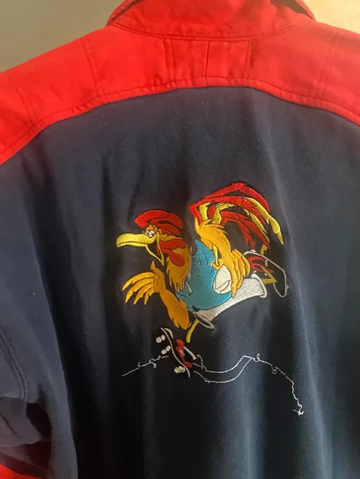 Polo rugby vintage Équipe de France – Taille L – Coq brodé & style rétro 🇫🇷 - photo numéro 9