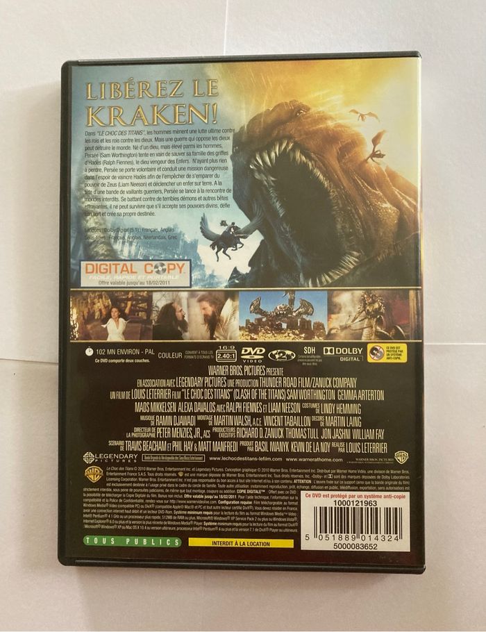 DVD Le choc des titans - photo numéro 3