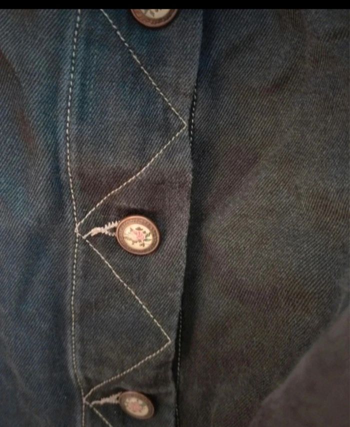 Jupe style jeans vintage 42 en soie - photo numéro 2